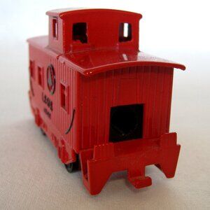 LS&S Red Train 4348 Pencil Sharpener Diecast Metal Wheels Turn Desk Cute